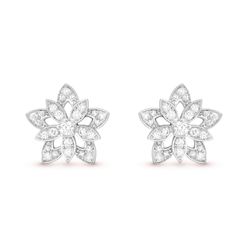 Серьги Lotus с перфорацией, миниатюрная модель